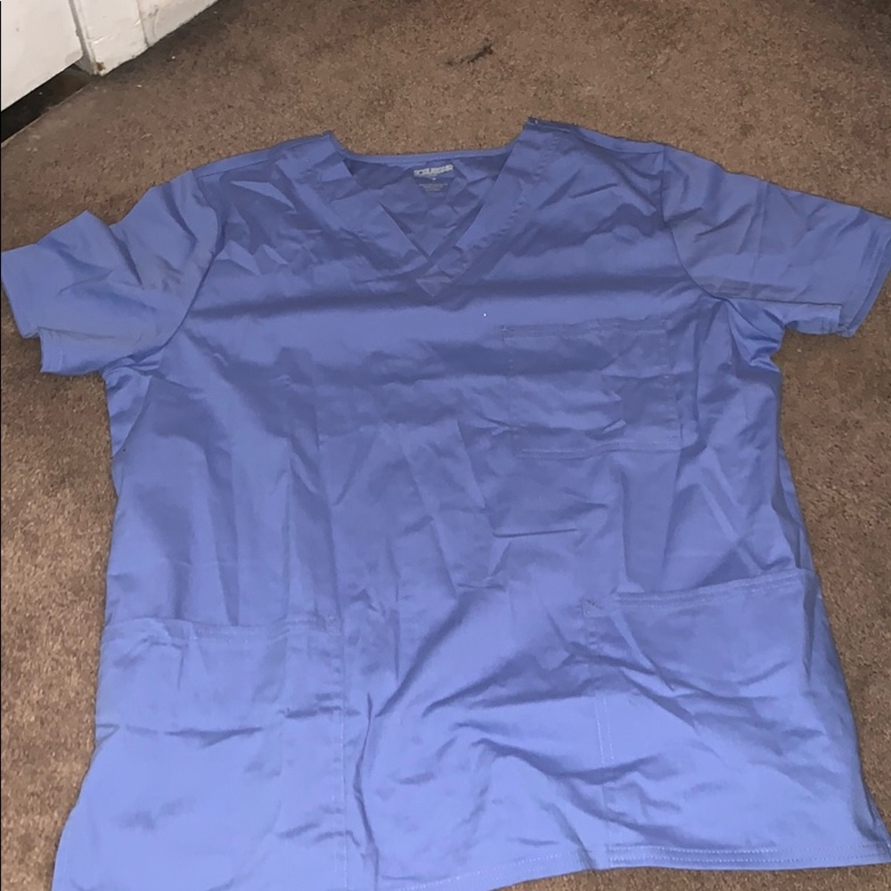 Unisex light blue scrubs